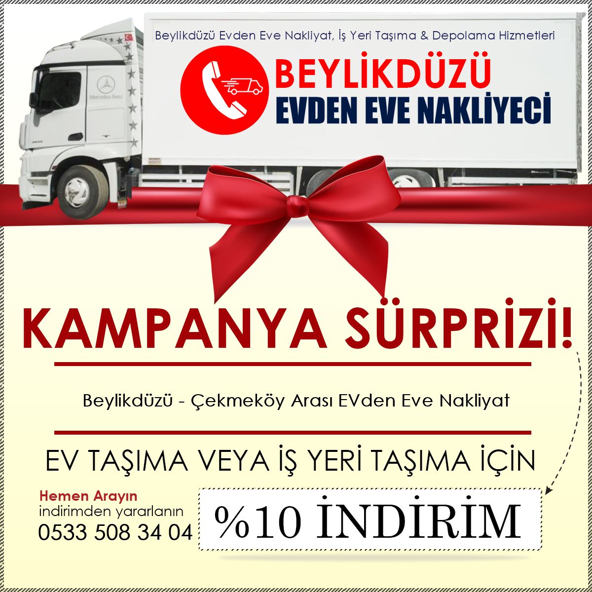 Beylikdüzü - Çekmeköy Arası EVden Eve Nakliyat